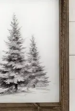 Ashwood Designs Winter Trees Print, 13x17