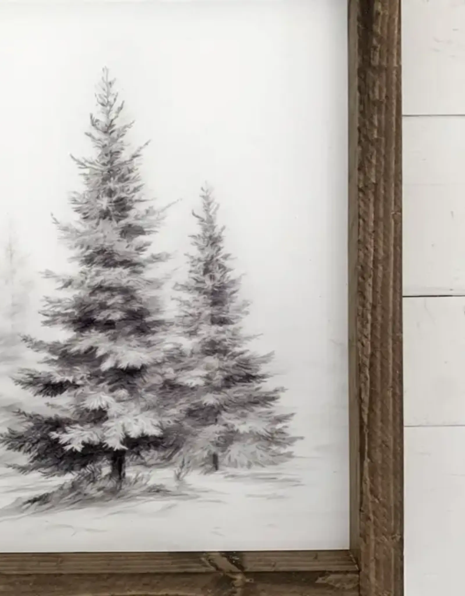 Ashwood Designs Winter Trees Print, 13x17