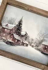 Ashwood Designs Snowy Village Print, 9x11