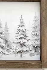 Ashwood Designs Snowy Forest Print, 13x17