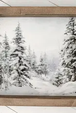 Ashwood Designs Snowy Trees Print, 9x11