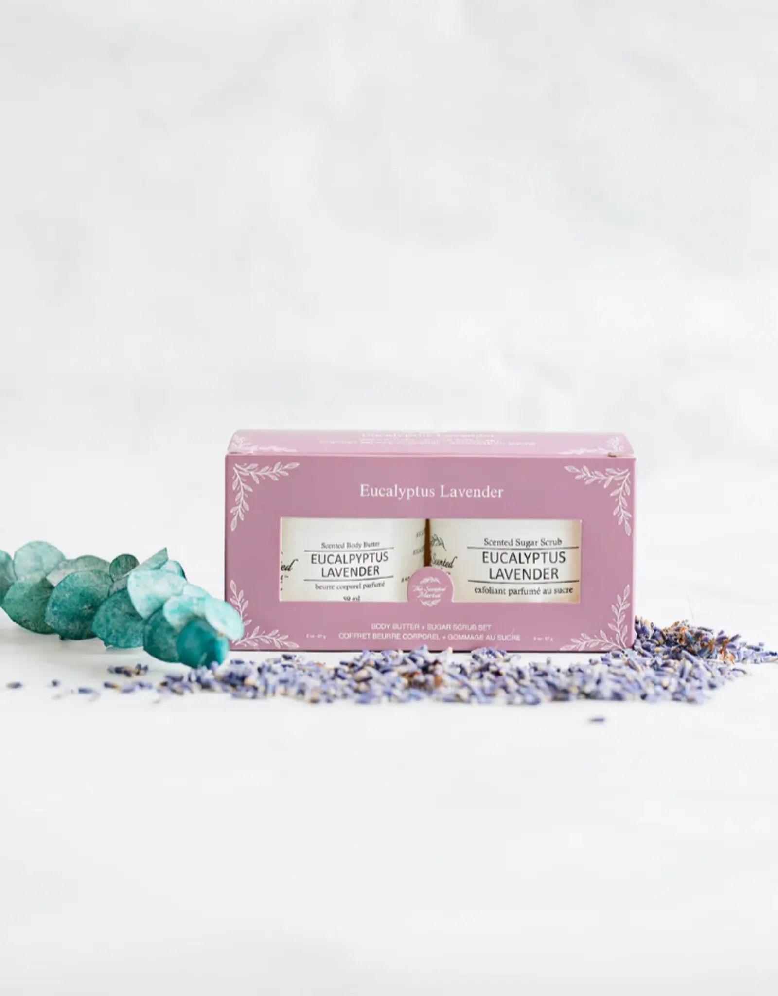 The Scented Market Body Butter & Scrub Set, Eucalyptus Lavender