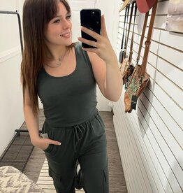 Mono B Brushed Lounge Tank, Urban Grey