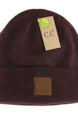 CC CC Beanie-Solid Knit, Recycled Yarn