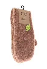 CC Boucle Knit Mittens, Asstd