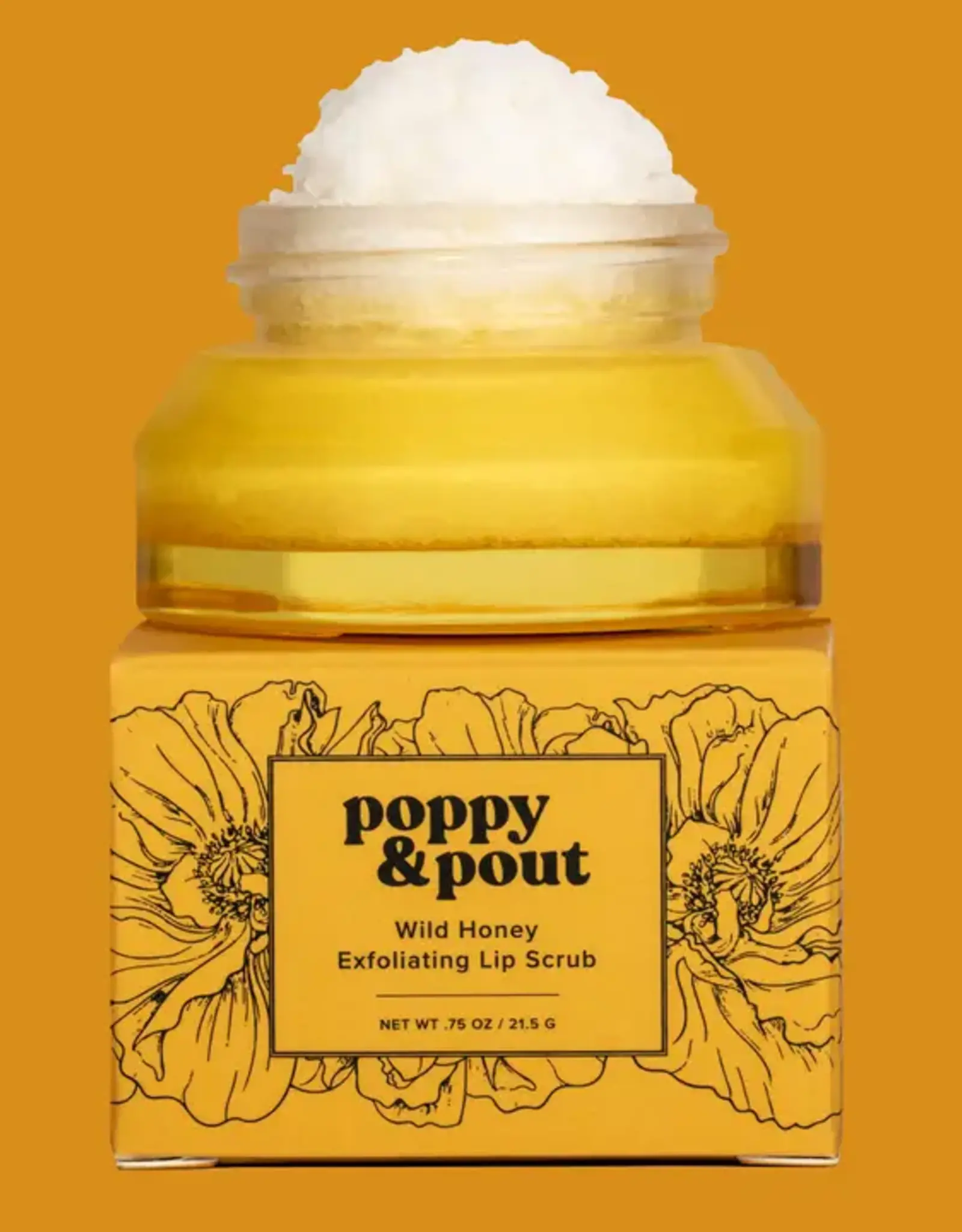 Poppy & Pout Lip Scrub, Wild Honey