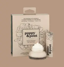 Poppy & Pout Lip Care Duo, Island Coconut