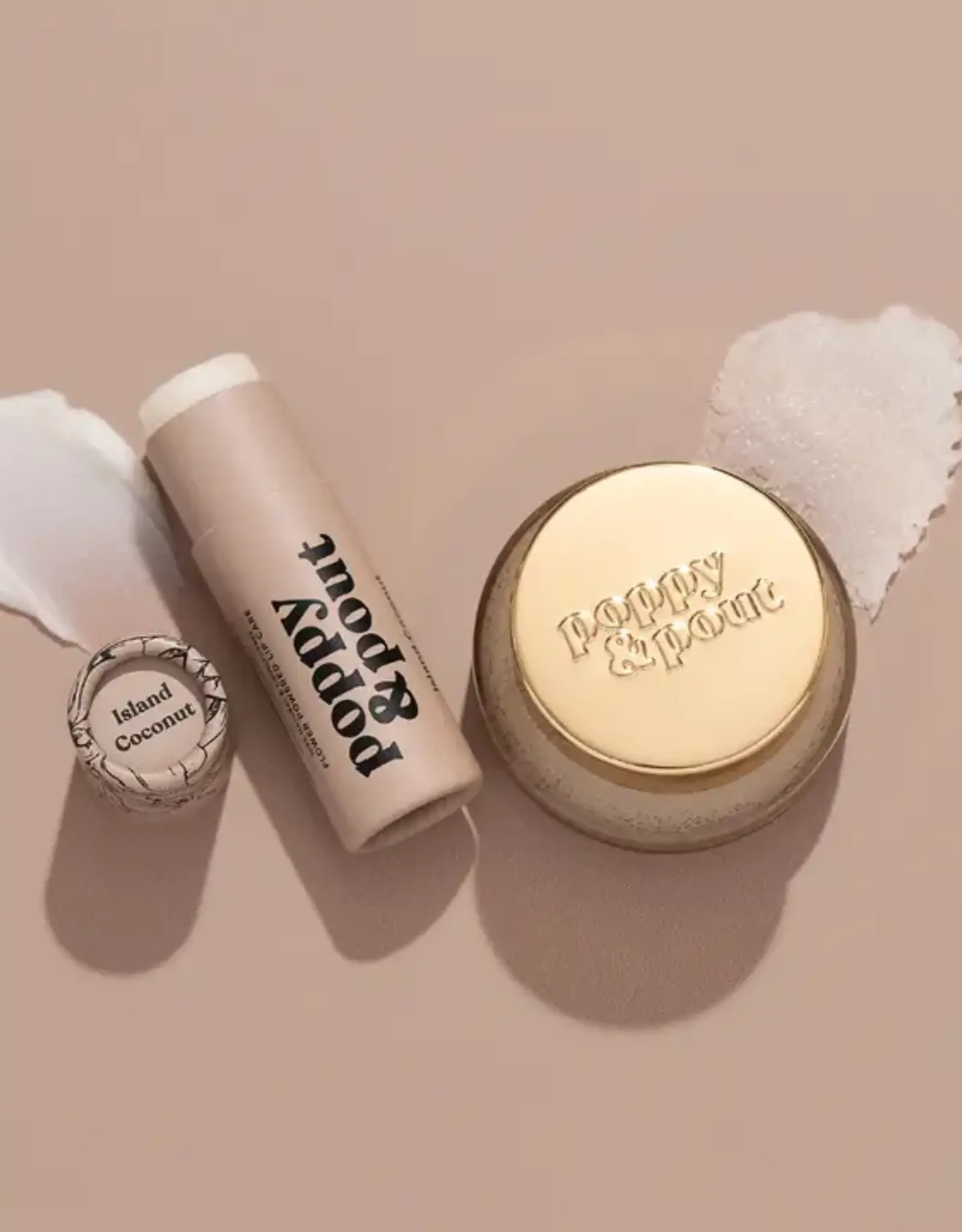 Poppy & Pout Lip Care Duo, Island Coconut