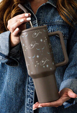 The Care Collective Tumbler, Brown Western Print 40oz
