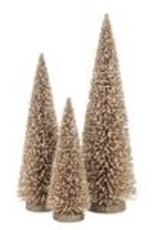Bottle Brush Tree, Gold Glitter, MD