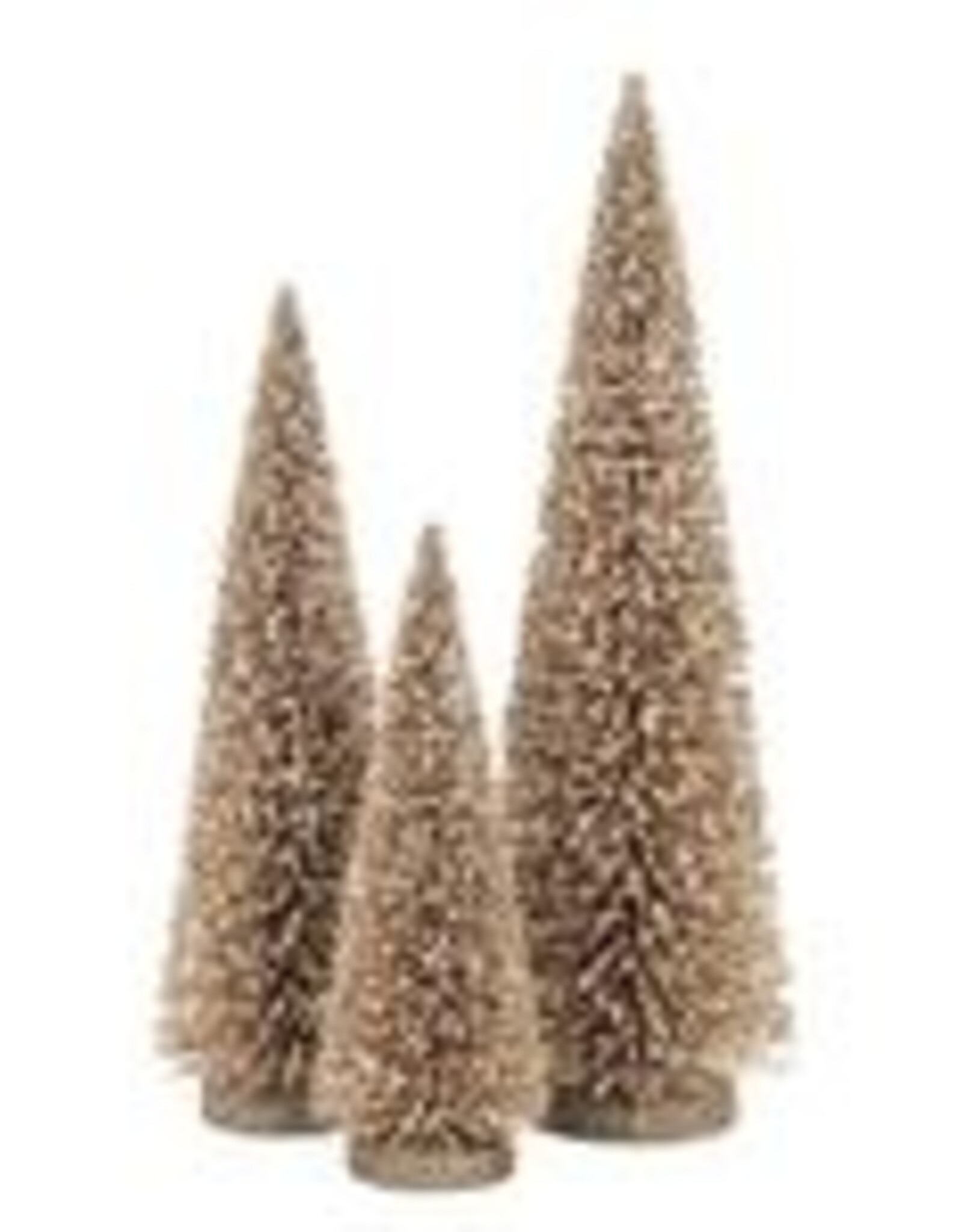 Bottle Brush Tree, Gold Glitter, MD