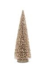 Bottle Brush Tree, Gold Glitter, MD