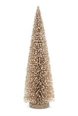 Bottle Brush Tree, Gold Glitter, LRG