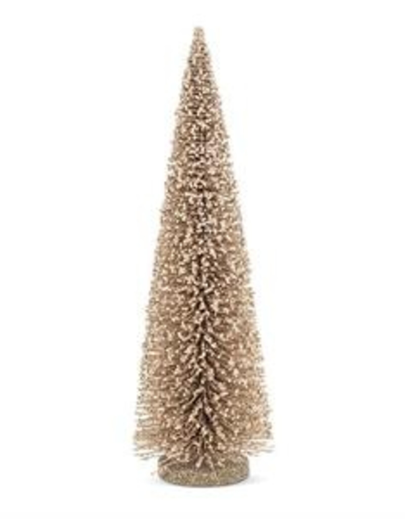 Bottle Brush Tree, Gold Glitter, LRG