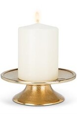 Pillar Candle Base, Gold