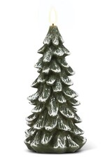 Evergreen LED Candle, Green Lrg