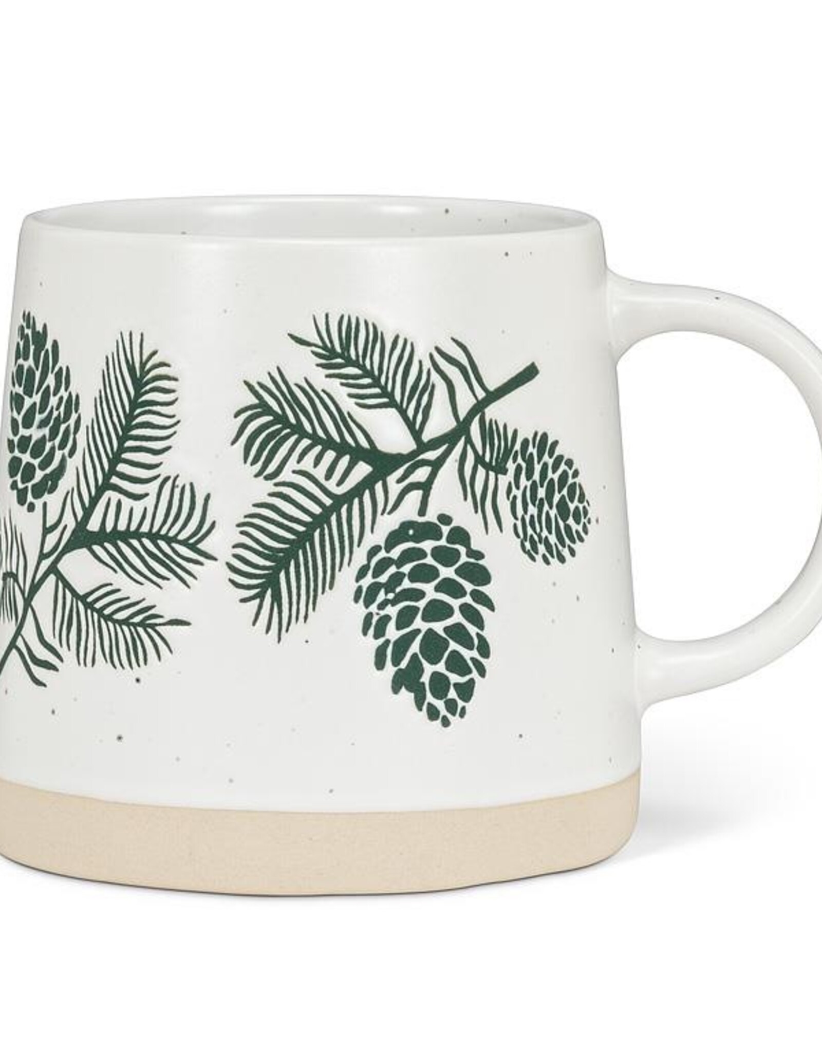 Stoneware Mug w/Pinecones