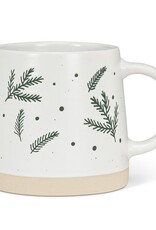 Stoneware Mug w/Pine Branches