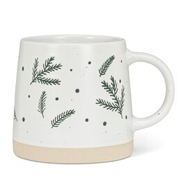 Stoneware Mug w/Pine Branches