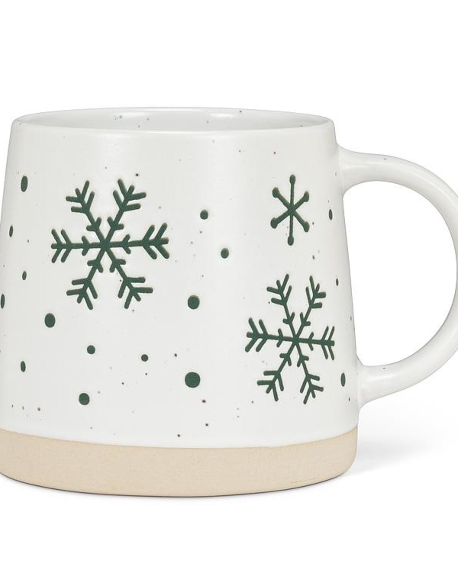 Stoneware Mug w/Snowflakes