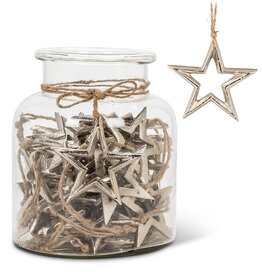 Outline Star Ornament, Silver (JAR)