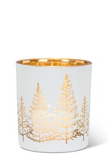White/Gold Tea Light Holder, Small