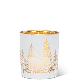 White/Gold Tea Light Holder, Small