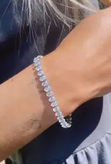 Sweet Three Designs Astoria Tennis Bracelet, Silver