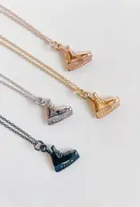 Sweet Three Designs Hockey Skate Necklace, 20-22"