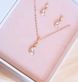 Sweet Three Designs Eternity Necklace, Rose Gold
