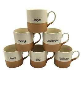 Koppers Holiday Word Mugs Asstd