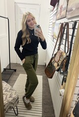 Mono B Essential Cuffed Joggers, Ivy Green