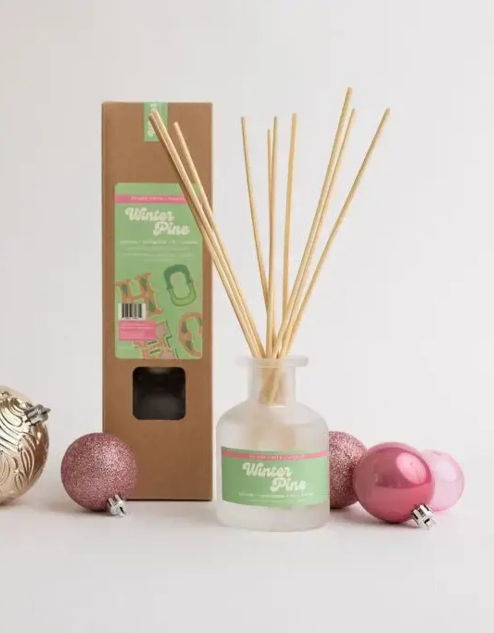 Prairie Creek Candles Reed Diffuser, Winter Pine