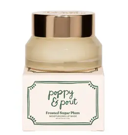 Poppy & Pout Holiday Lip Mask, Frosted Sugar Plum