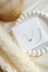 Sweet Three Designs Reversible Heart Birthstone Necklace