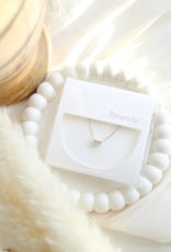 Sweet Three Designs Reversible Heart Birthstone Necklace