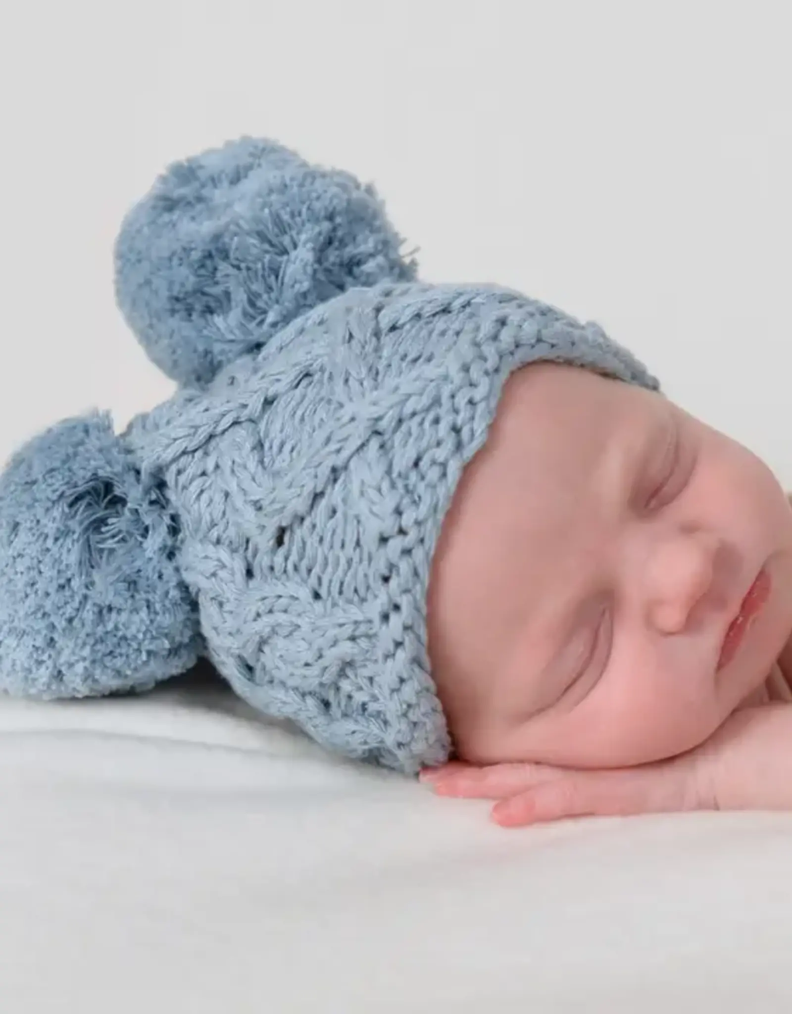 Huggalugs Double Pom Knit Beanie