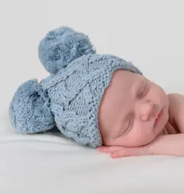 Huggalugs Double Pom Knit Beanie