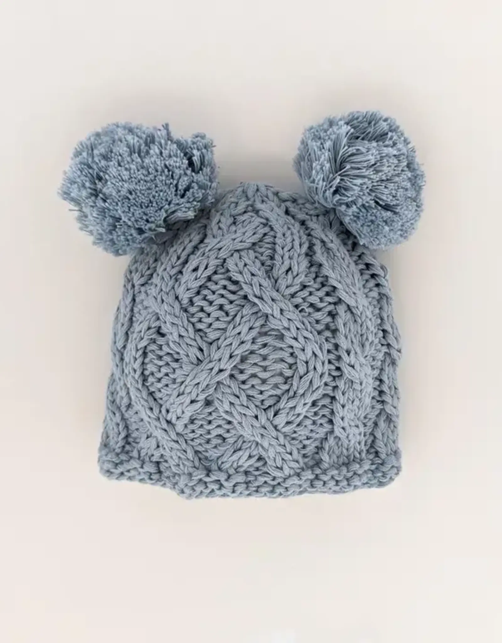 Huggalugs Double Pom Knit Beanie