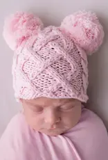 Huggalugs Double Pom Knit Beanie