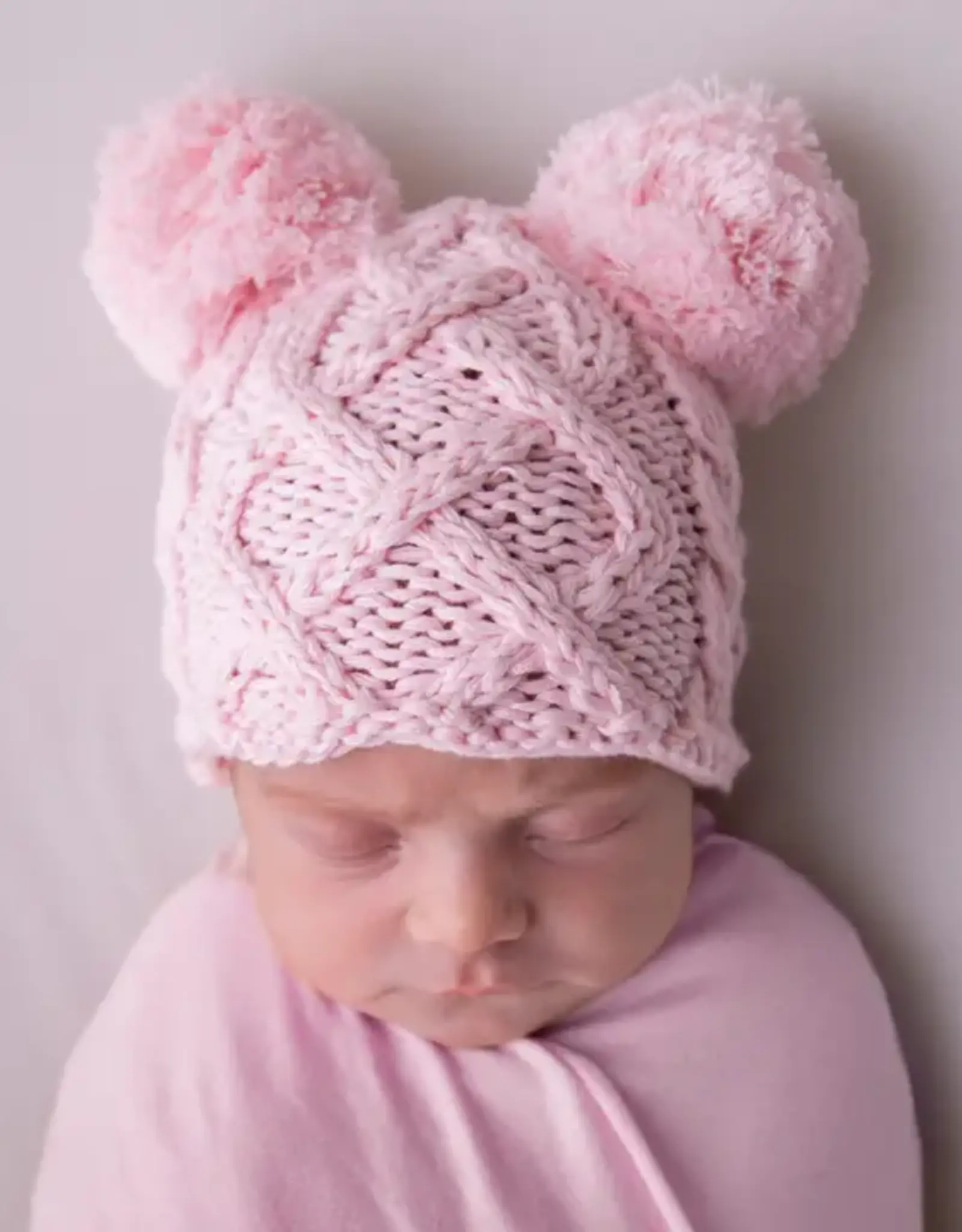 Huggalugs Double Pom Knit Beanie