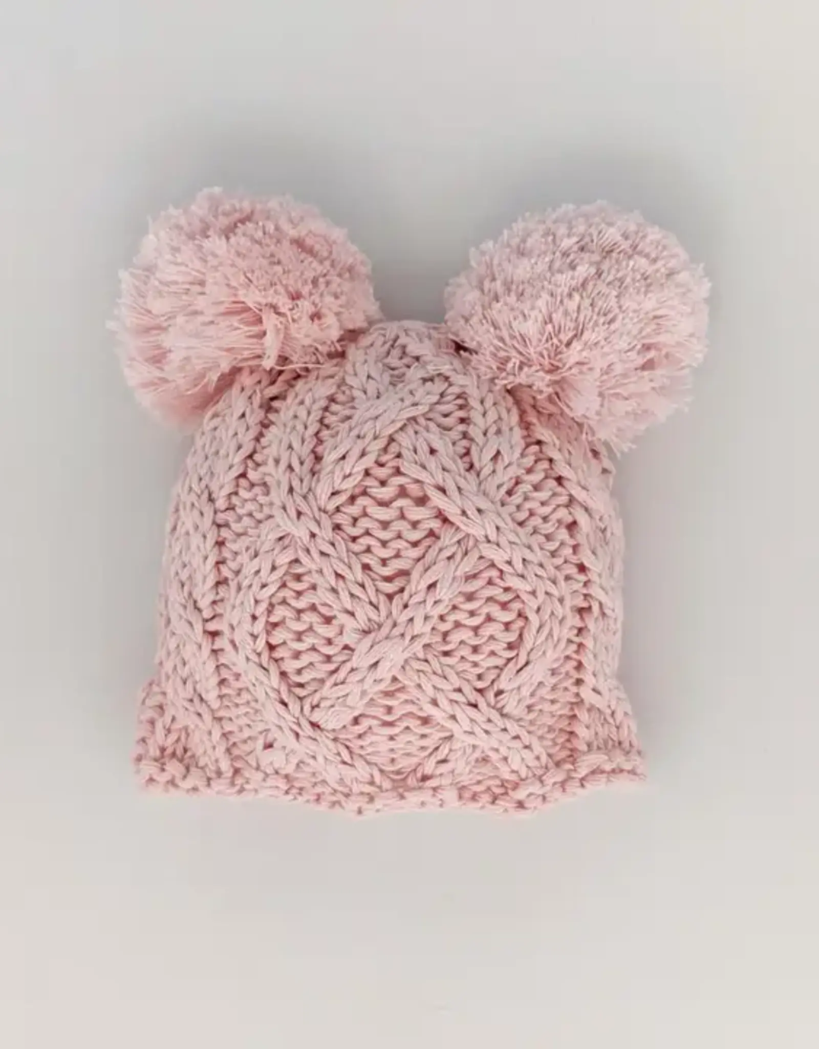Huggalugs Double Pom Knit Beanie