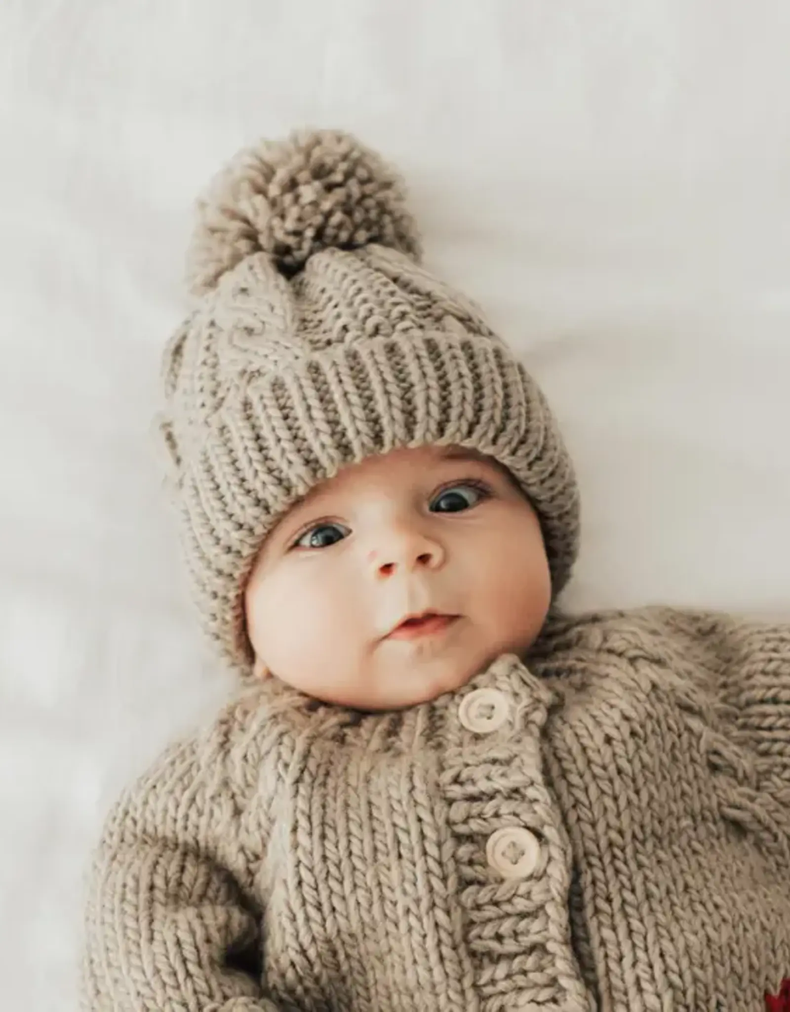 Huggalugs Cable Knit Beanie, Baby/Kids