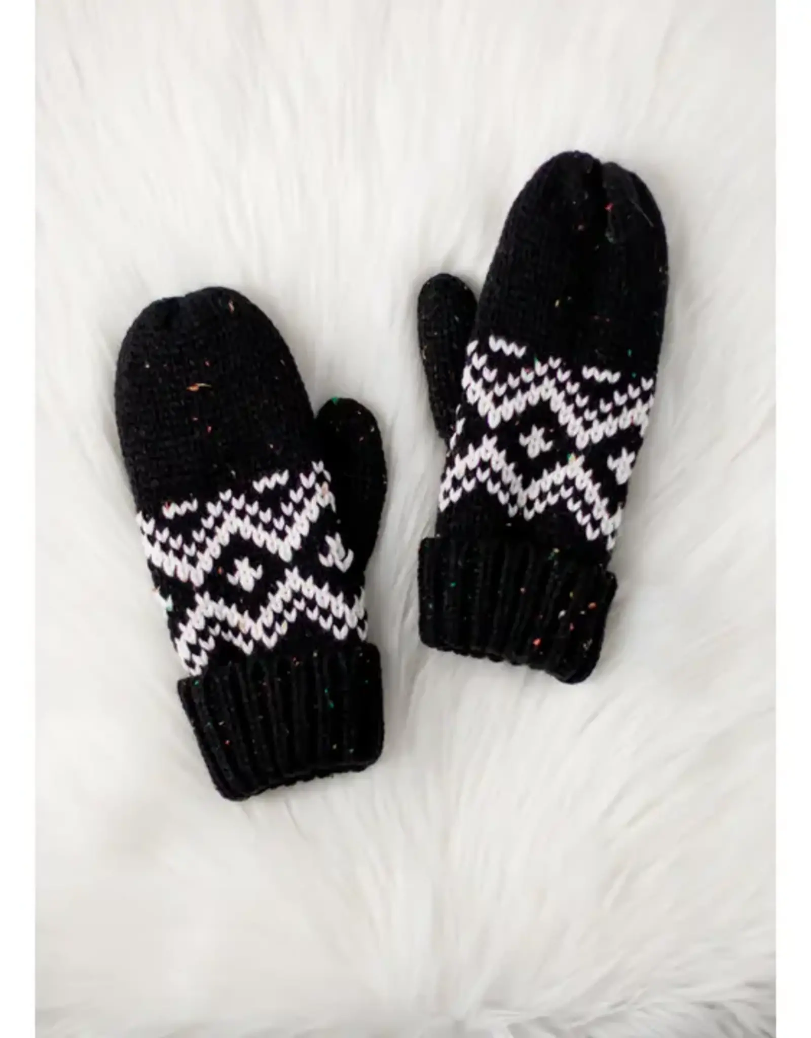 Panache Apparel Co. Patterned Knit Mittens, Asstd