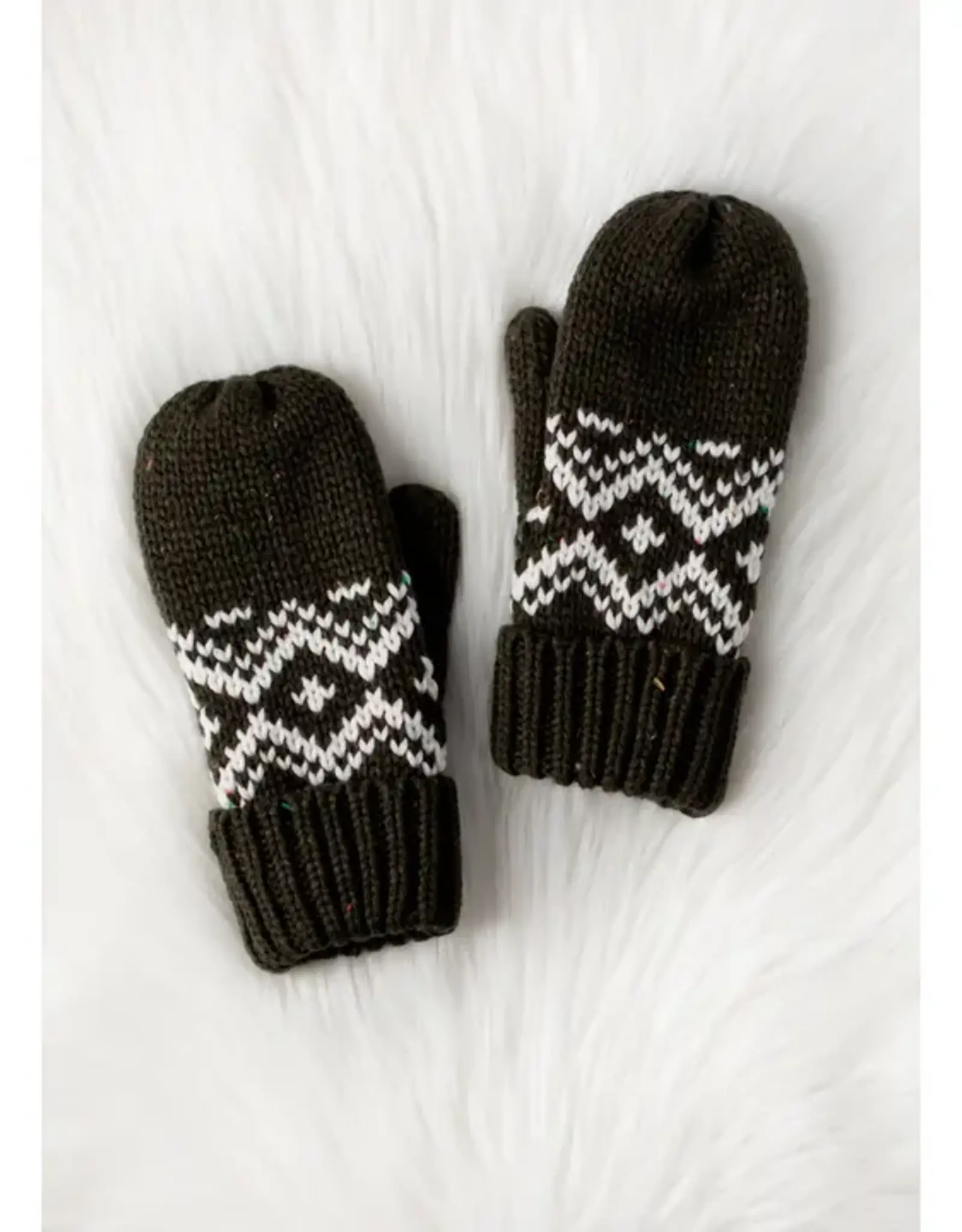 Panache Apparel Co. Patterned Knit Mittens, Asstd