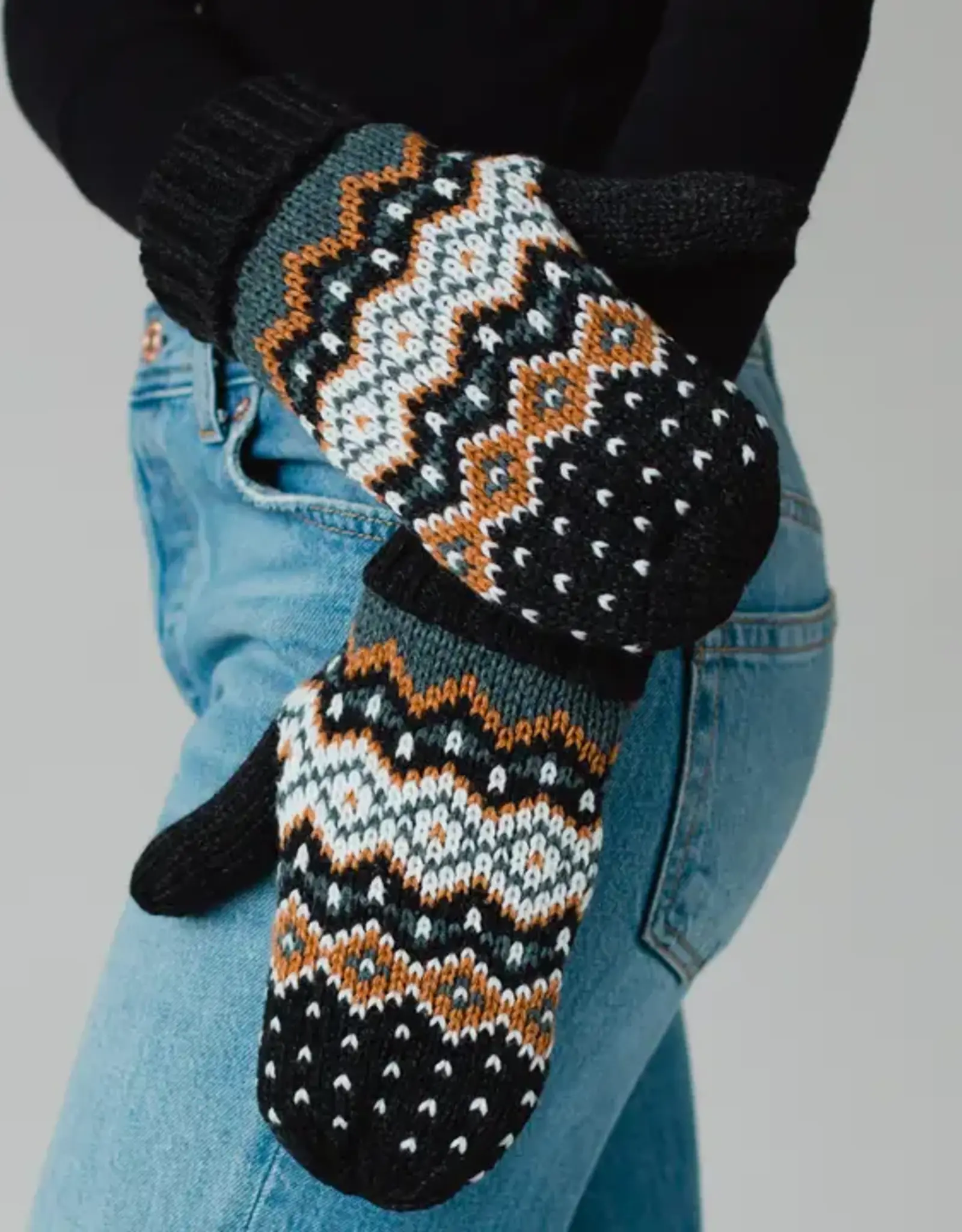Panache Apparel Co. Patterned Knit Mittens, Asstd