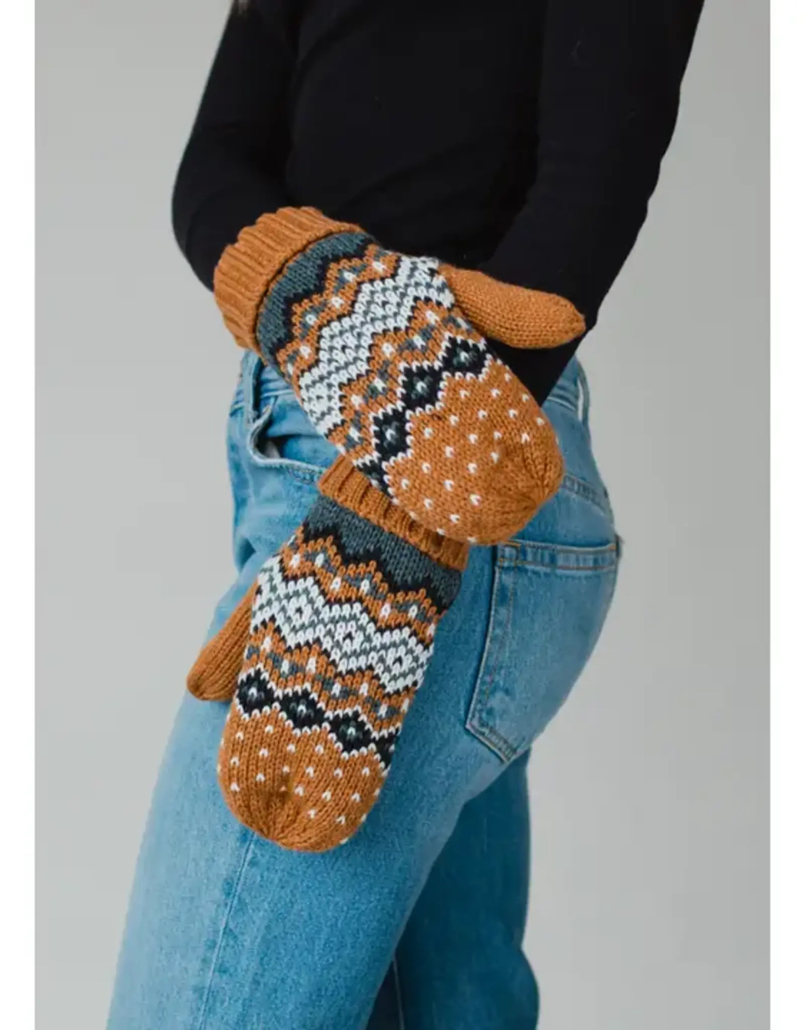 Panache Apparel Co. Patterned Knit Mittens, Asstd