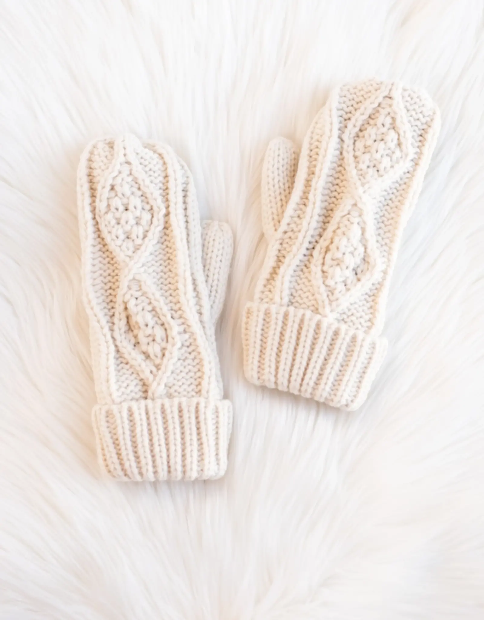 Panache Apparel Co. Cable Knit Mittens, Asstd