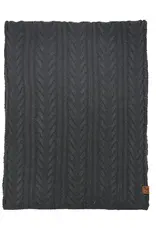 CC Cable Knit Scarf, Asstd