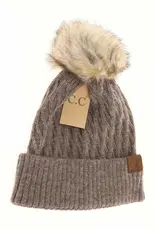CC Honeycomb Pattern Toque/Pom